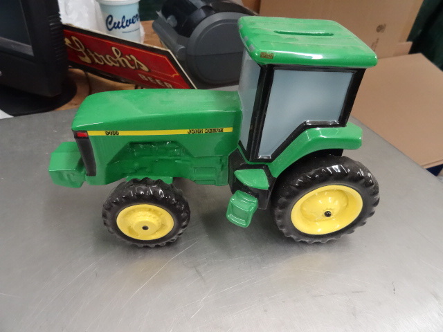 lot 37 image: John Deere Ceramic Coin Bank