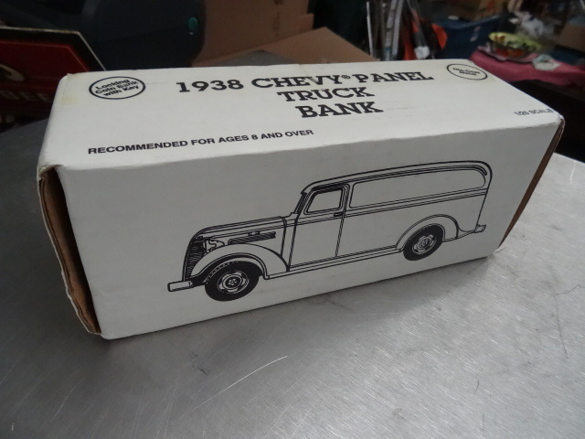 lot 141 image: JC Penney 1938 Chevy Panel Truck Bank