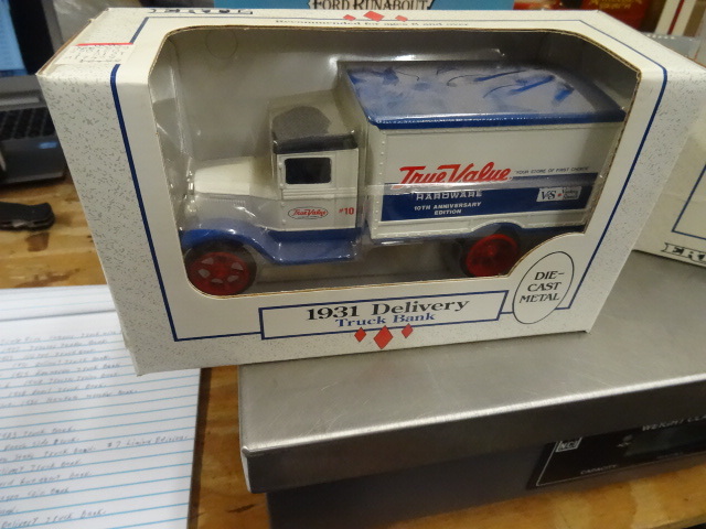 lot 170 image: True Value 1931 Delivery Truck Bank