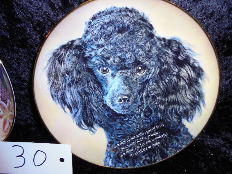 Lot - 2 CollectorDanbury Mint Plates, Bathing Beauty & Poodles