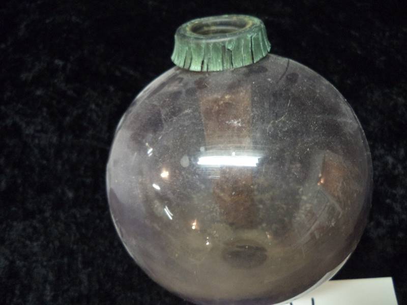 Vintage Purple Glass Lightning Rod Globe