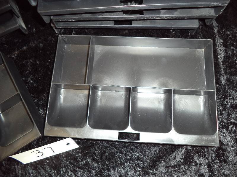 Lot - 10 Plastic Cash Drawer Inserts
