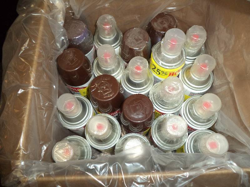 Lot - 20 Cans of Spray Paint - Leather Brown