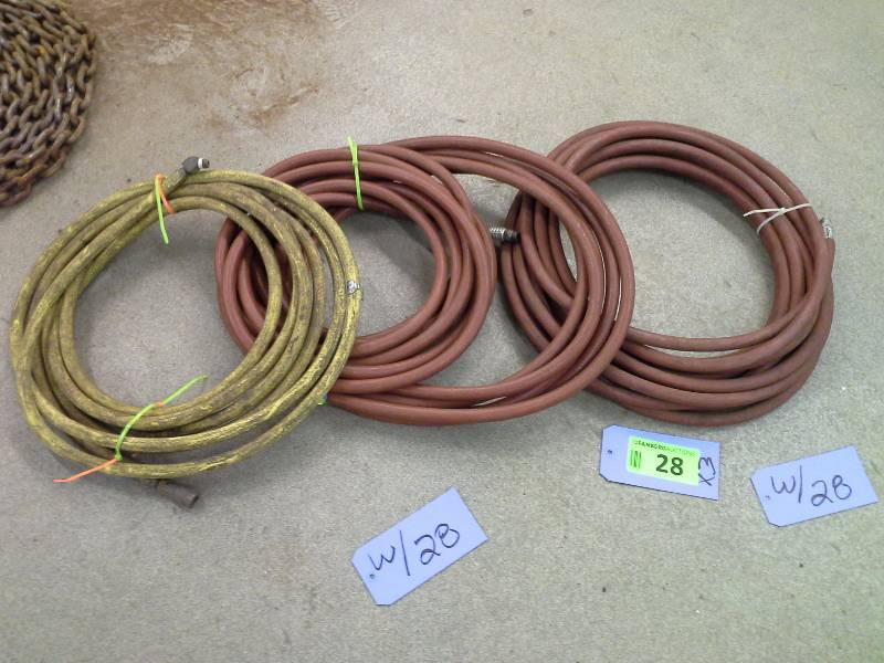 3 air hoses, unknown lengths