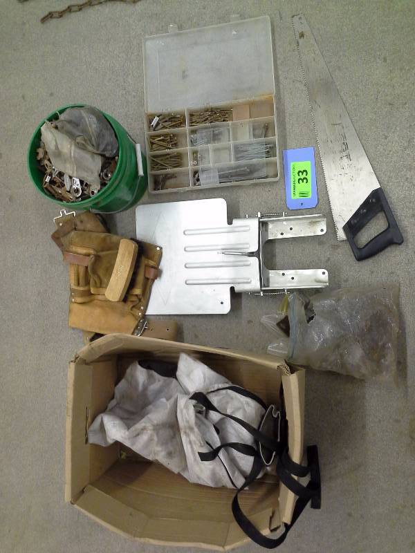 Miscellaneous tools and hardware lot