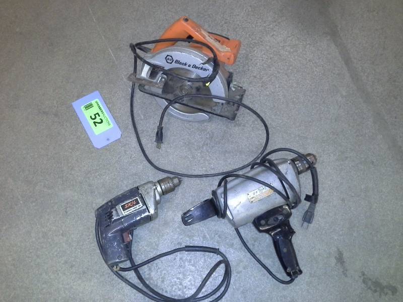 Electrical hand tool lot