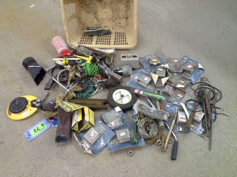 Miscellaneous lot of hardware and odds and ends