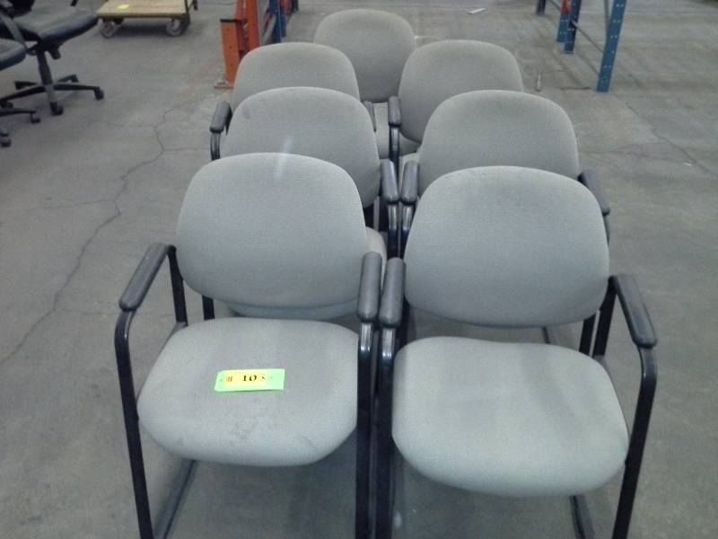 Lot of seven office chairs
