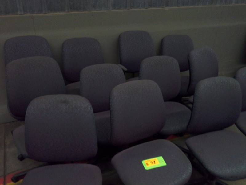 Lot of 12 office chairs, matching