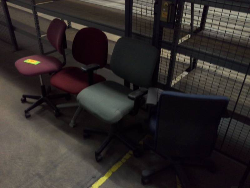 Lots of 4 office chairs, mismatched