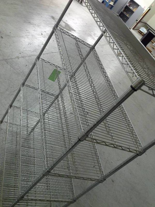 Wire shelving, 6 shelves