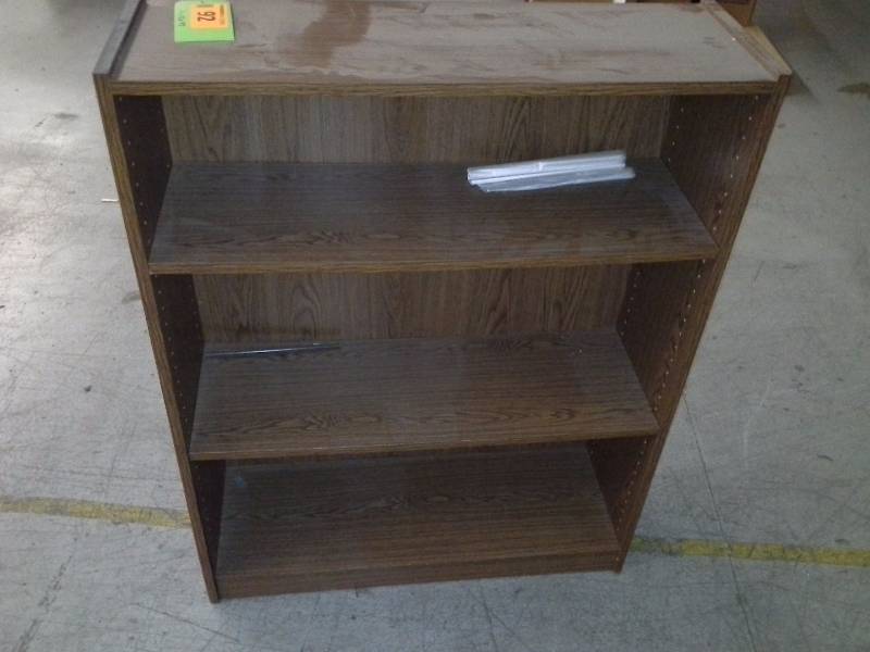 Wooden shelving unit