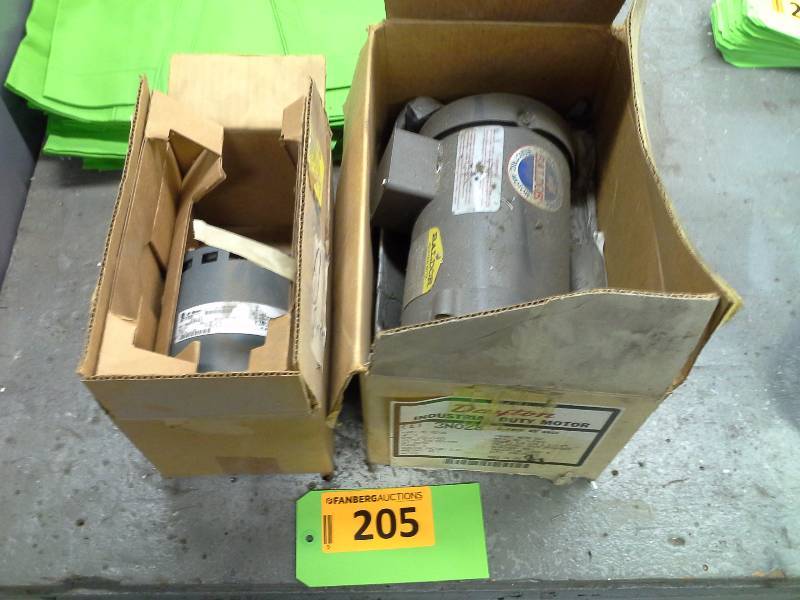 Pair of industrial duty electric motors