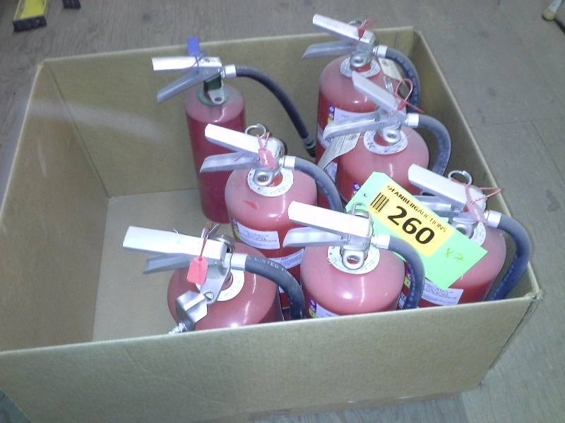 Fire extinguisher lot