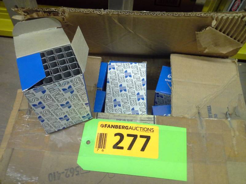 Two cases of staples