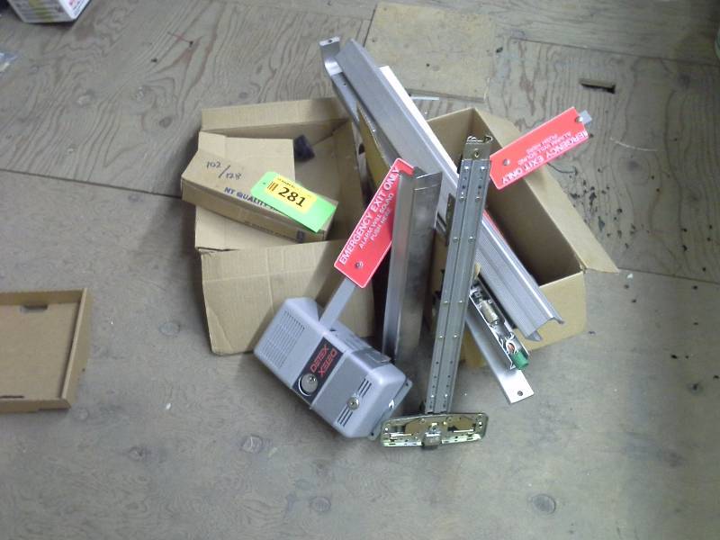 Emergency door parts, un-complete units