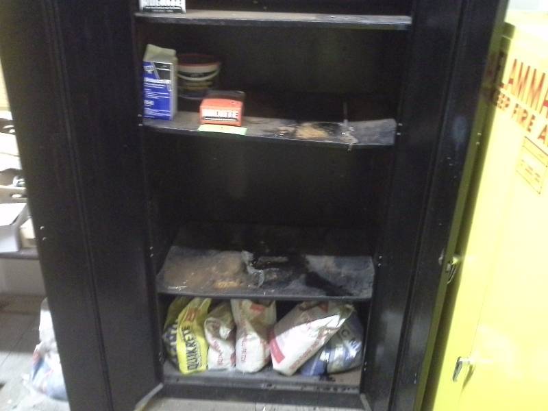 Metal cabinet, has seen better days