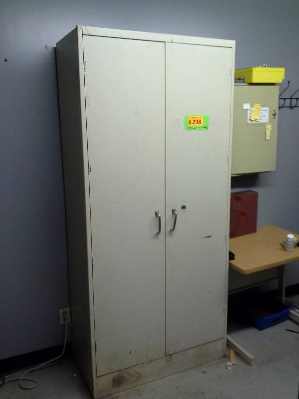 Metal cabinet and contents