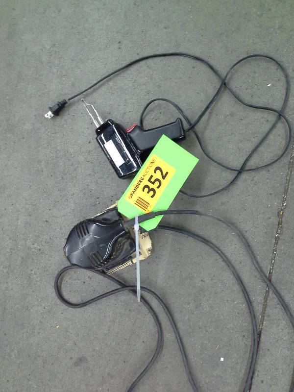 Palm sander and soldering gun