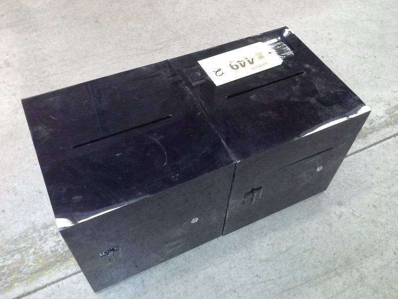 Pair of Doritos entry forms ballot style boxes