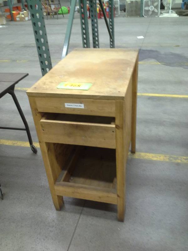 Small wooden end table with drawer