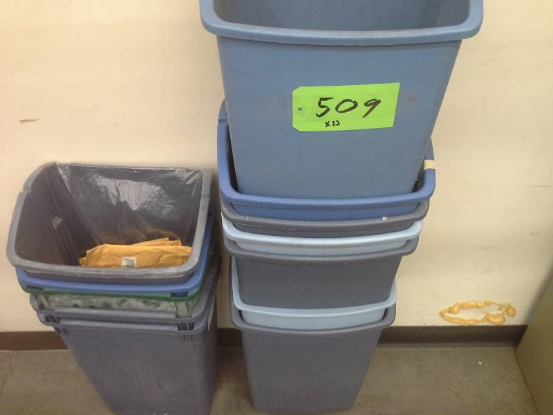 Trash receptacle lot