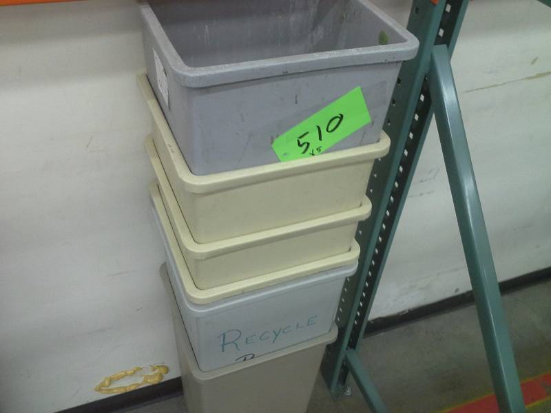 Trash receptacle lot
