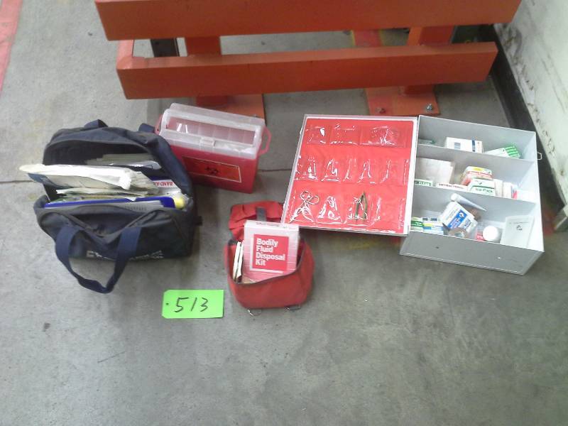 First aid kit, infection control kit and other supplies