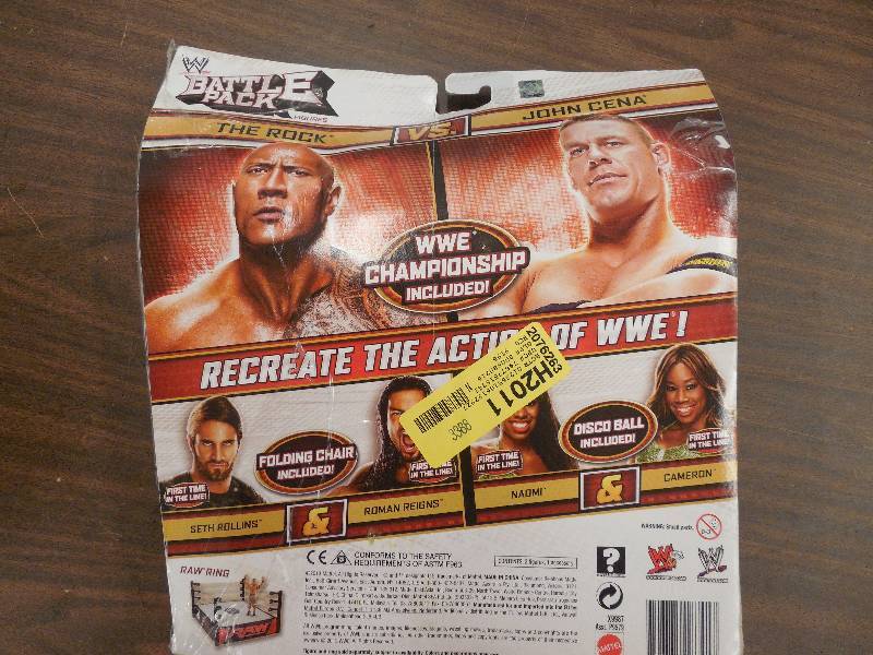 lot 6 image: WWE Battle Pack Series #24 The Rock and John Cena Action Figure, 2-Pack