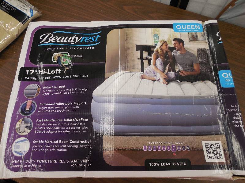 lot 63 image: Hi Loft Simmons Beautyrest Air Bed Size Queen