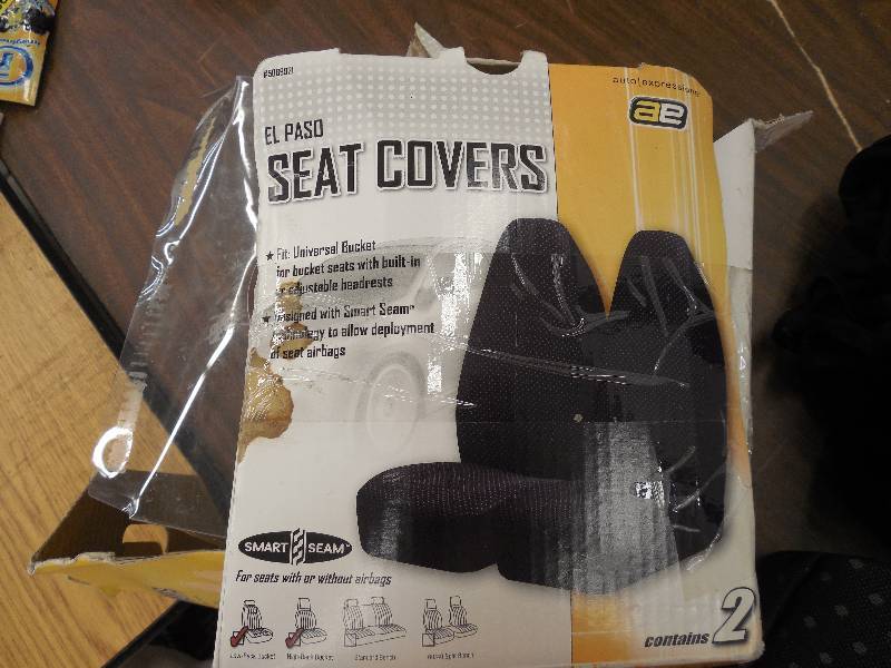 lot 91 image: El Paso Universal Bucket Seat Cover-Black