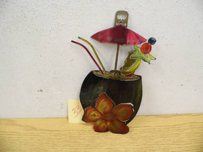 Tropical Drink Metal Art