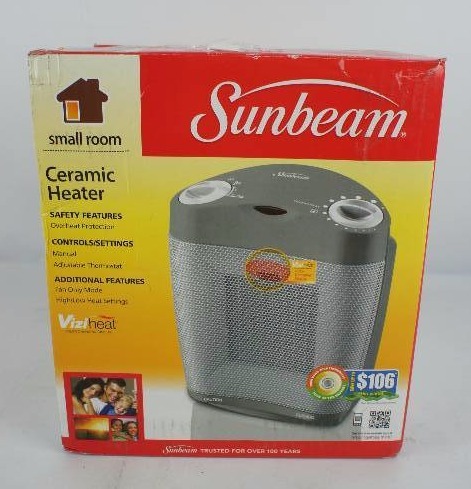 lot 10 image: Sunbeam Electric Ceramic Heater
