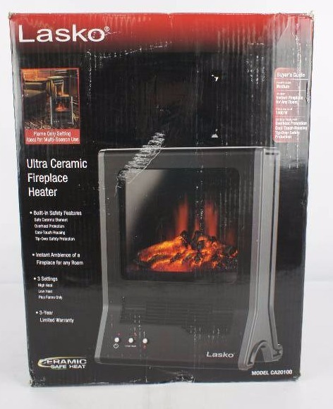 lot 14 image: Lasko Ultra Ceramic Fireplace Heater