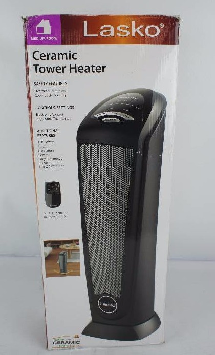 lot 13 image: Lasko Ceramic Tower Heater