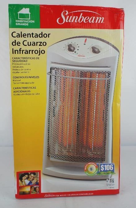 lot 12 image: Sunbeam Large Room Quartz Heater