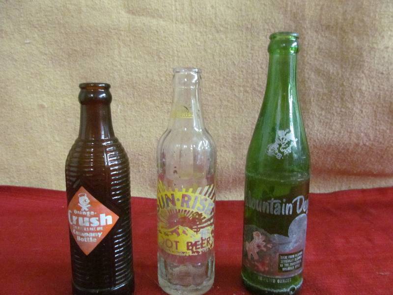 vintage soda bottles