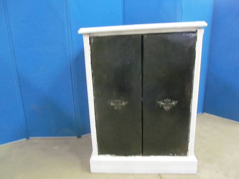 vintage album cabinet