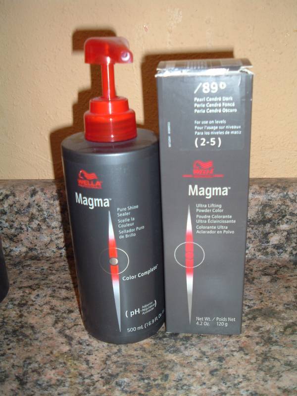 lot 348 image: Magma Powder and Solution  Used