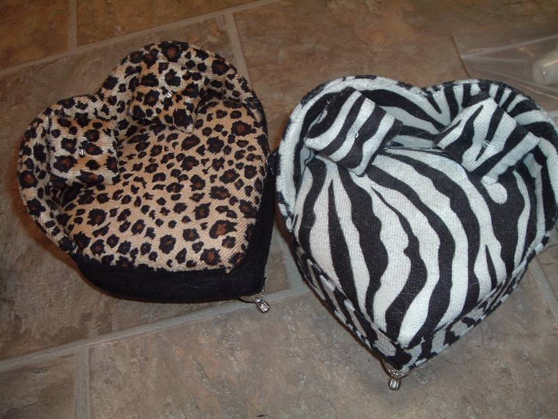lot 365 image: 2 Jewelry Boxes  Animal Print