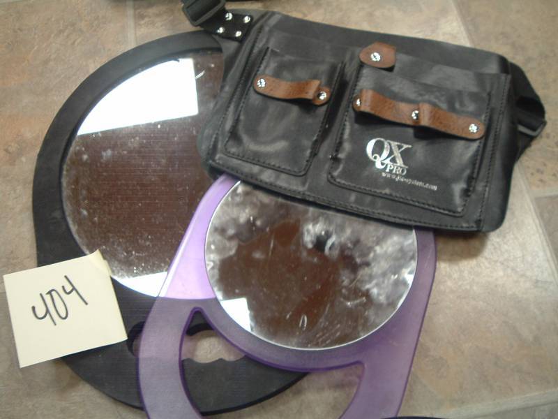 lot 404 image: 2 mirrors and tool belt