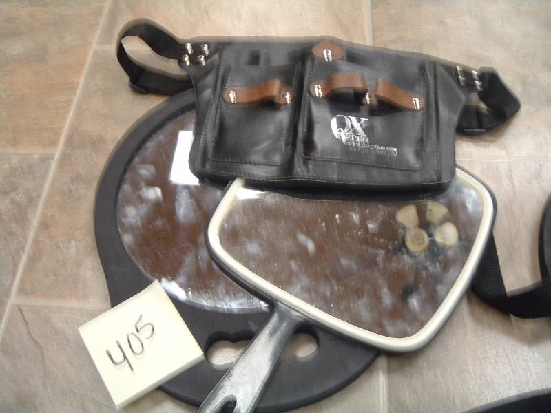 lot 405 image: 2 mirrors and tool belt