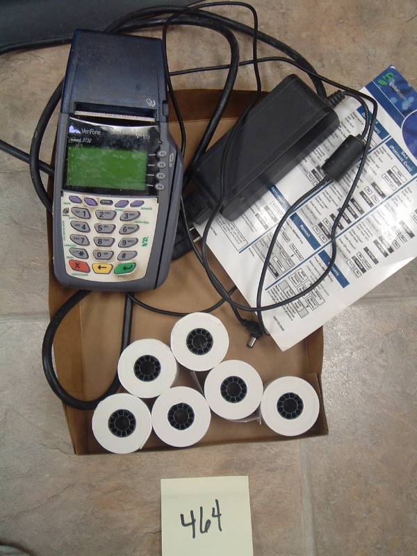 lot 464 image: Credit Card Machine, and paper rolls
