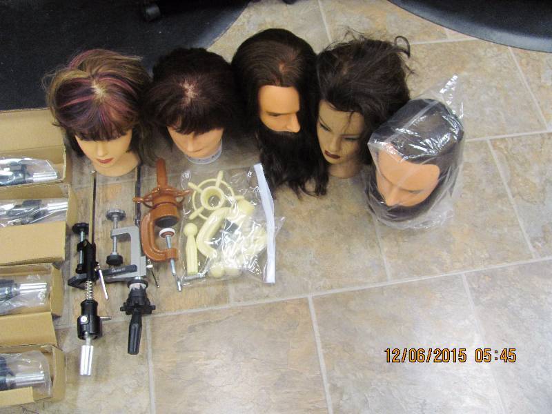 lot 41 image: Mannequin heads and stands