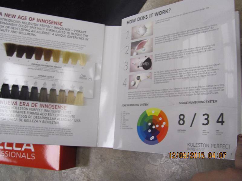 lot 96 image: Wella Innosense Color Swatch Book