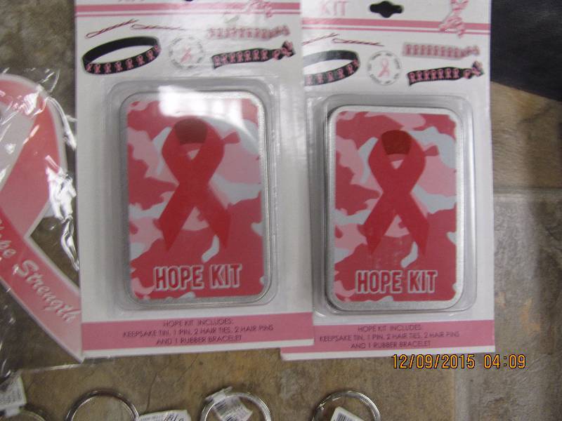 lot 101 image: Breast Cancer Awareness Novelty Items