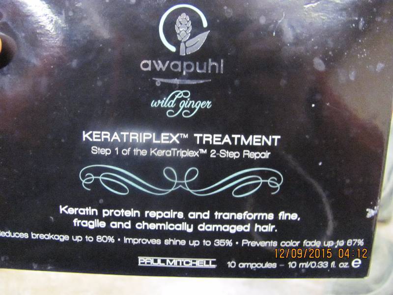 lot 108 image: Paul Mitchell Awapuhi Keratriplex Treatment