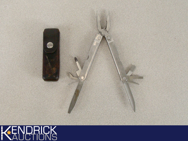 Vintage Leatherman Tool with Leather Holder