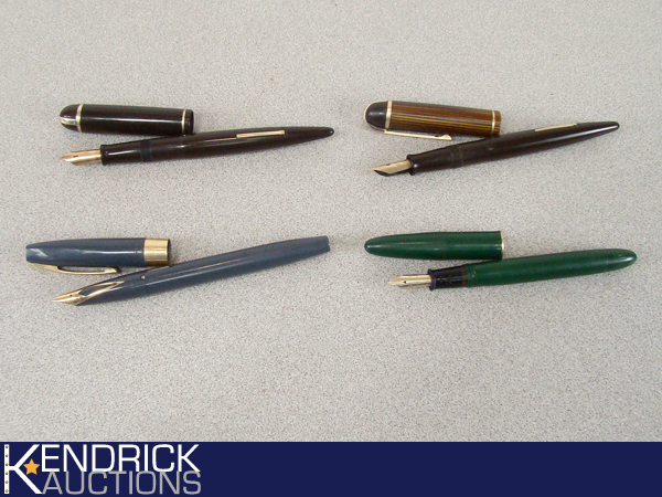 4 High End Scheaffers, and Eversharp Fountain Pens with 14k Gold Nibs