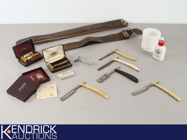 Lot of AntiqueVintage Shaving Items